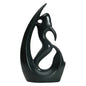 Black Ceramic Mermaid Statue - Elegant Home Decor Accent