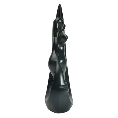 Black Ceramic Mermaid Statue - Elegant Home Decor Accent