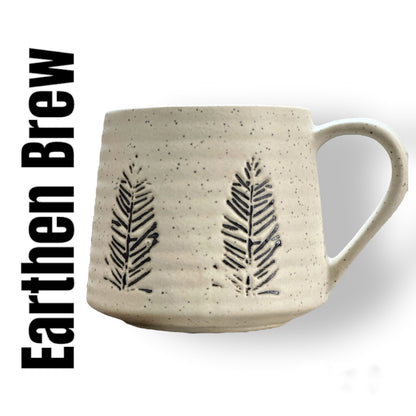 Rustic Earthen Brew Coffee Mug – Artisan Ceramic Beverage Holder by The Organic Farm